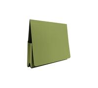 Legal Filing - Ref 713777 14x10 Wallet, Box of 50, Made from 315gsm Strong Recycled Manilla, Will Hold A4 & Foolscap Documents, 37 x 25 cm in Size, Green