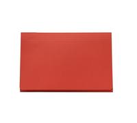 Legal Filing - Ref 715378 Full Flap Document Pocket Wallet, Box of 50, Made from 315gsm Strong Recycled Manilla, Will Hold A4 & Foolscap Documents, 35 x 24 cm in Size, red