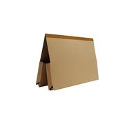 Legal Filing - Ref 715501 Reinforced Double Pocket Wallet, Box of 25, Made from 315gsm Strong Recycled Manilla, Will Hold A4 & Foolscap Documents, 35 x 24 cm in Size, Buff