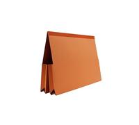 Legal Filing - Ref 715559 Reinforced Double Pocket Wallet, Box of 25, Made from 315gsm Strong Recycled Manilla, Will Hold A4 & Foolscap Documents, 35 x 24 cm in Size, Orange