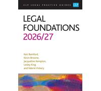 Legal Foundations 2026/27 : Legal Practice Course Guides (LPC)