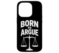 Legal Logic Born To Argue Law Mentor Case for iPhone 14 Pro