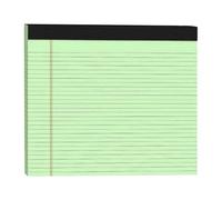 Legal Note Pads - Letter Size Intermediate Spacing, Multi-Pack Tear-Off Bound Memo Notebooks, Canary Yellow Draft Scratchpads | Sturdy Cardboard Backing Stationary Work Organizers For Lawyers