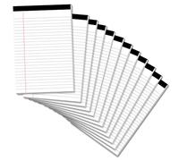 Legal Pads 5×8 Inch Notepad, 12 Pack Note Pads College Ruled Perforated Memo Pad for Work Study Daily Note Taking List, Lined Writing Pads Memo Refills Notepads for Office Home School, 30 Sheet/ Pad