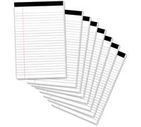 Legal Pads 5 x 8 Inch Notepad, 8 Pack Note Pads College Ruled Perforated Memo Pad for Work Study Daily Note Taking List, Lined Writing Pads Memo Refills Notepads for Office Home School, 30 Sheet/Pad