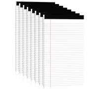 Legal Pads 8.5 x 14 Note Pads, 8 Pack White Paper Pads 8.5''x 14'', Wide Ruled Notebook Pad, Lined Pads or Paper Writing Pads, White Notepads 8.5 x 14, Double Sided, Cardboard Backing, 30 Sheets/Pad