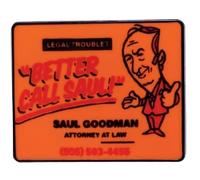 Legal Troubles? Better Call Saul Goodman Attorney at Law Billboard Ad Advertising Breaking Bad TV Show Title Logo 1.1" Enamel Pin Badge