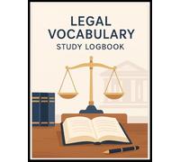 Legal Vocabulary Study Logbook: Note-taking Journal for Law Terminology and Concepts: Track Learning Progress, Enhance Writing and Speaking Precision: ... Law Students, Interns and Bar Exam Candidates