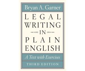 LEGAL WRITING IN PLAIN ENGLISH by Bryan A. Garner Paperback Self Help Business