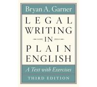 Legal Writing in Plain English, Third Edition: A Text w - Paperback NEW Garner,