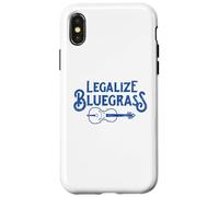 Legalize bluegrass! Funny Vintage Fiddle Violin Graphic Case for iPhone X/XS