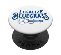 Legalize bluegrass! Funny Vintage Fiddle Violin Graphic PopSockets Adhesive PopGrip