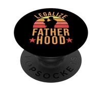 Legalize Fatherhood Retro Vintage Dad Equal Parenting Rights PopSockets Adhesive PopGrip