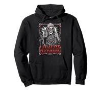 "Legalize Tax Evasion" Skeleton with Gun - Badass Skeleton Pullover Hoodie