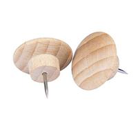 Legamaster 7-145125 Wooden Push Pins, Beech Wood, 20 mm Diameter, Pack of 25