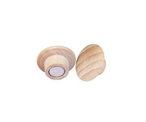 Legamaster 7-181725 Wooden Magnets Neodymium for Whiteboards and Glass Boards Beech 25 mm Pack of 5