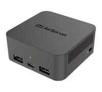 Legamaster Cast Receiver AirServer Connect 3 - USB-C, Supports AirPlay 2, Google Cast, Miracast - 12 Simultaneous Streams, Wi-Fi 6E, BYOM Ready