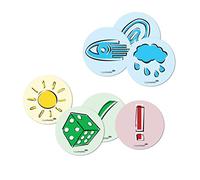 Legamaster Emoticon Presentation Cards 95 mm Assorted Symbols Pack of 250