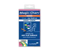 Legamaster Magic-Chart Notes - static self-adhesive - white - 10x20cm - wipeable and rewritable - incl. 1 board marker - 500 sheets