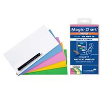 Legamaster Magic-Chart Notes - static self-adhesive - white - 10x20cm - wipeable and rewritable - incl. 1 board marker - 500 sheets
