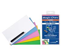 Legamaster Magic-Chart Notes - static self-adhesive - white - 10x20cm - wipeable and rewritable - incl. 1 board marker - 250 sheets