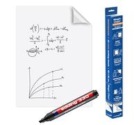 Legamaster Magic-Chart Whiteboard Foil - 60x80 cm - White - 25 Perforated Sheets, Incl. 1 Erasable Board Marker