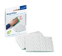 Legamaster MagicWipe Whiteboard Eraser Pads - Set of 2 Foam Pads + 1 Drying Towel - Reusable - for Enamel Steel Boards