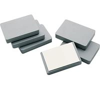 Legamaster Self-adhesive Magnetic Blocks, 53x78x13mm, Rubber Coating, Free P&P