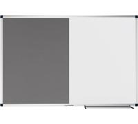 Legamaster Unite Combination Board - 90 x 120 cm - Grey - Whiteboard Felt Combination - Magnetic Whiteboard and Writeable - Felt Board for Pinning Pictures and Plans