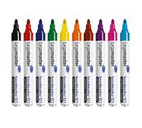 Legamaster Whiteboard Marker Set - Multi-Coloured - 10 Whiteboard Pens - Round Tip 1.5-3 mm - Whiteboard Pen Dry Wipe - for Whiteboards, Flipcharts, Magnetic, Memo Boards - Sketchnotes