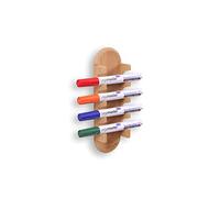 Legamaster - wooden magnetic marker holder for dry erase glassboard pens, chalk markers, liquid ink storage at the office or at school