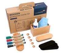 Legamaster WOODEN whiteboard starter kit 17-piece