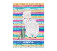 Legami 1000 Pieces Jigsaw Puzzle, 48x68 cm, Llama Theme, Board Game, Matte Finishing, Also Printed on Back, Includes Guide Poster and Fabric Storage Bag, PUZ0004