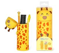Legami 2-in-1 Soft Silicone Pencil Case - Kawaii Giraffe