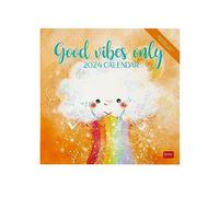 Legami - 2024 Wall Calendar, 12 Months and Year Planner, Space for Notes and Notes, Week Number, 6 Languages, Zodiac Signs and International Holidays, 30 x 29 cm