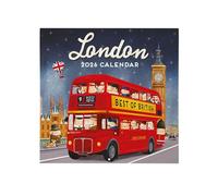 Legami - 2026 London Wall Calendar, Large Wall Calendar 12 Months and Year Planner in English, Space for Notes, Zodiac Signs, International Holidays, 30 x 29 cm