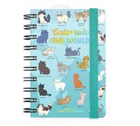 Legami - 2026 Small Spiral Daily Diary, Kitty 12 Months, Elastic Closure, Diary from January 2026 to December 2026, in FSC Certified Paper, 8.5 x 13 cm