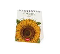 Legami - 2026 Table Calendar, Herbarium Desk Calendar, 12 Months and Yearly Planner, in 6 Languages, Zodiac Signs, International Holidays, 12 x 14.5 cm