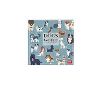 Legami - 2026 Wall Calendar, Dogs Of The World, Small Wall Calendar, 12 Months and Year Planner, English, Space for Notes, Zodiac Signs, International Holidays, 18 x 18 cm