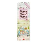 Legami - 2026 Wall Calendar, Home Sweet Home, Small Wall Calendar, 12 Months and Yearly Planner, in English, Space for Notes, Zodiac Signs, International Holidays, 16 x 49 cm