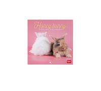 Legami - 2026 Wall Calendar, Honey Bunny, Small Wall Calendar, 12 Months and Yearly Planner, in 6 Languages, Space for Notes, Zodiac Signs, International Holidays, 18 x 18 cm