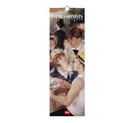 Legami - 2026 Wall Calendar, Impressionists, Small Wall Calendar, 12 Months and Yearly Planner, in 6 Languages, Space for Notes, Zodiac Signs, International Holidays, 16 x 49 cm