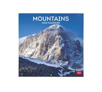 Legami - 2026 Wall Calendar, Mountains, Large Wall Calendar, 12 Months and Year Planner, in 6 Languages, Space for Notes, Zodiac Signs, International Holidays, 30 x 29 cm