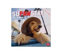 Legami - 2026 Wall Calendar, Supawstar Large Wall Calendar, 12 Months and Yearly Planner, in 6 Languages, Space for Notes, Zodiac Signs, International Holidays, 30 x 29 cm