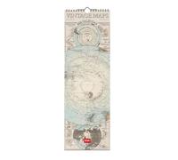 Legami - 2026 Wall Calendar, Vintage Maps, Small Wall Calendar, 12 Months and Yearly Planner, in 6 Languages, Space for Notes, Zodiac Signs, International Holidays, 16 x 49 cm