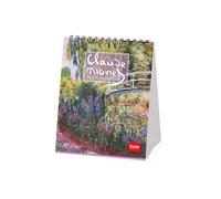Legami - 2027 Desk Calendar, Monet, Desk Calendar, 12 Months and Yearly Planner, in 6 Languages, Zodiac Signs, International Holidays, 12 x 14.5 cm