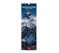 Legami - 2027 Wall Calendar, Mountains, Small Wall Calendar, 12 Months and Yearly Planner, in 6 Languages, Space for Notes, Zodiac Signs, International Holidays, 16 x 49 cm