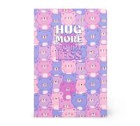 Legami - 7 mm Lined Notebook, Teddy Bear, B5, Large, FSC Certified Paper, 100 Pages, Singer Stitched Binding, 18.5 x 25 cm