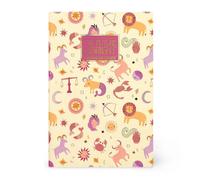 Legami - 7 mm Lined Notebook, Zodiac, B5, Large, FSC Certified Paper, 100 Pages, Singer Stitched Binding, 18.5 x 25 cm
