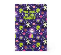Legami - 7 mm Ruled Notebook, Space, B5 Format, Large, FSC Certified Paper, 100 Pages, Singer Stitch Binding, 18.5 x 25 cm